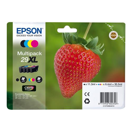 CARTUCHO T299640 29XL MULTIPACK NEGRO/CIAN/MAGENTA/AMARILLO) EPSON