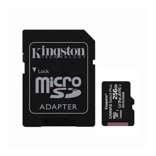 MEMORIA MICROSD 256GB KINGSTON C10 100MB(CON ADAP SD) SDCS2/256GB
