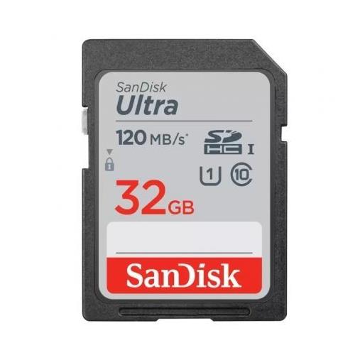 MEMORIA SD 32GB. SANDISK ULTRA 120MB/S SDSDUN4-032G-GN6IN