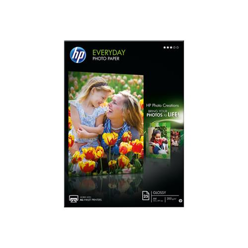 PAPEL Q5451A EVERYDAY PHOTO PAPER GLOSSY A4 (25H) (INKJET) 200 GR