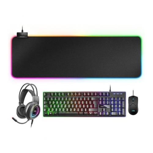 TECLADO MECANICO RGB USB + RATON RGB USB + AUR. + ALF MARS GAMING MCPEX