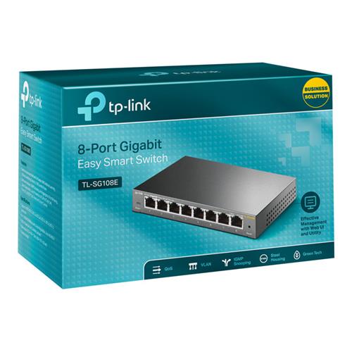 SWITCH TP-LINK 10/100/1000 8 PUERTOS GIGABIT TL-SG108E