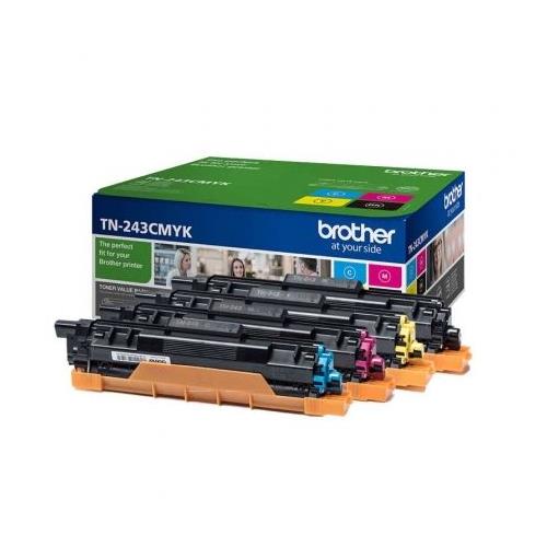 TONER MULTIPACK TN243CMYK NEGRO+CIAN+MAGENTA+AMARILLO BROTHER DCP-L3510CDW