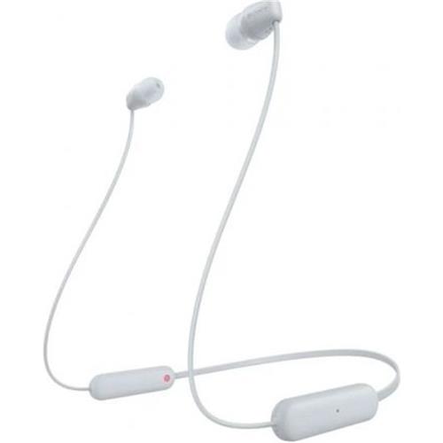 AURICULARES INTRAUDITIVOS CON MICROFONO SONY WI-C100 BLUETOOTH BLANCO