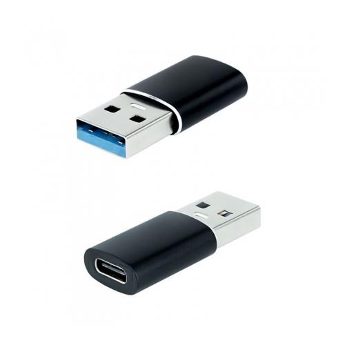 ADAPTADOR USB-C MACHO A USB-C HEMBRA NANOCABLE 10.02.0012