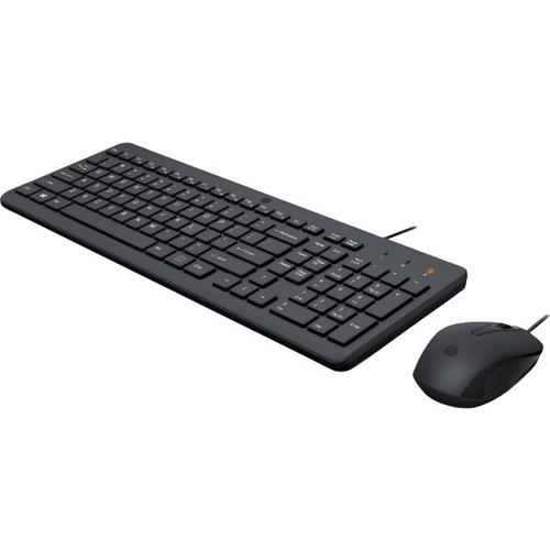 TECLADO USB Y RATON USB HP 150 NEGRO 240J7AA