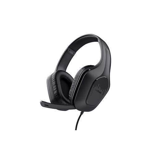 AURICULARES GAMING CON MICROFONO TRUST GAMING GXT 415 ZIROX NEGRO 24990