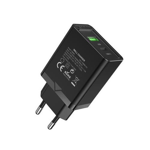 CARGADOR DE PARED 20W VENTION FBBB0 1XUSB-C 1XUSB NEGRO