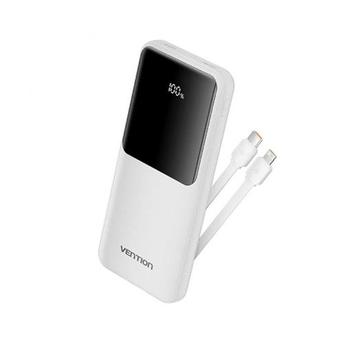 POWERBANK BATERIA EXTERNA 10000MAH 22.5W VENTION FHOW0 USBC/LIGHTNING BLANC