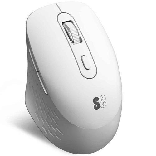 RATON ERGONOMICO SUBBLIM CURVE ERGO DUAL 1600DPI BLANCO  BLUETOOTH