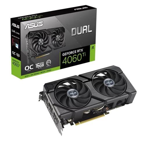 TARJETA GRAFICA ASUS DUAL GEFORCE RTX4060TI  OC 16G 16GB GDDR6