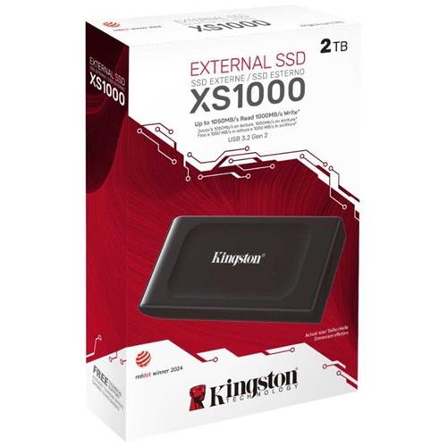 SSD EXTERNO 2TB. KINGSTON XS1000 NEGRO USB 3.2