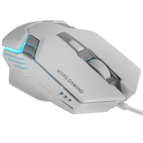 RATON GAMING MARS GAMING MM024 4000DPI USB BLANCO