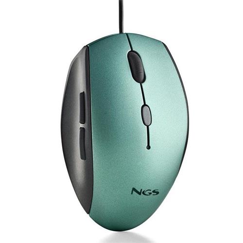 RATON ERGONOMICO NGS MOTH ICE 1600DPI VERDE HIELO