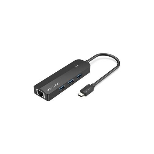 HUB USB-C VENTION TGPBB  3 USB / 1 RJ45 /  1 MICRO B PD