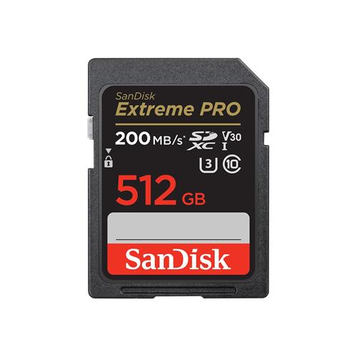 MEMORIA SD 512GB SANDISK EXTREME PRO 200MB/S SDSDXXD-512G-GN4IN