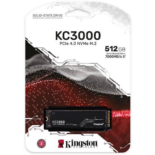 SSD 512GB KINGSTON KC3000 M.2 2280 PCIE 4.0 MVME CON DISIPADOR SKC3000S/512