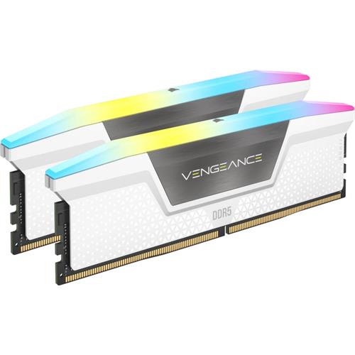 DIMM DDR5 32GB 6000GHZ CORSAIR  BLANCO RGB 2 X 16GB CMH32GX5M2E6000C36W