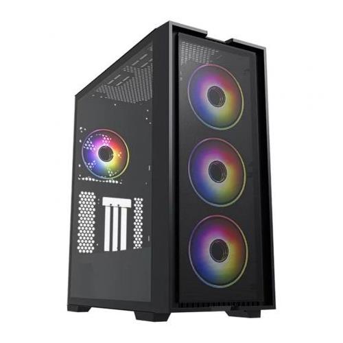 TORRE GAMING MARS GAMING H2 AIR ARGB  NEGRO SIN FUENTE