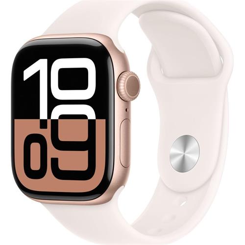 APPLE WATCH SERIES 10 GPS 42MM CAJA AL ORO ROSA CD ROSA M/L MWWJ3QL/A