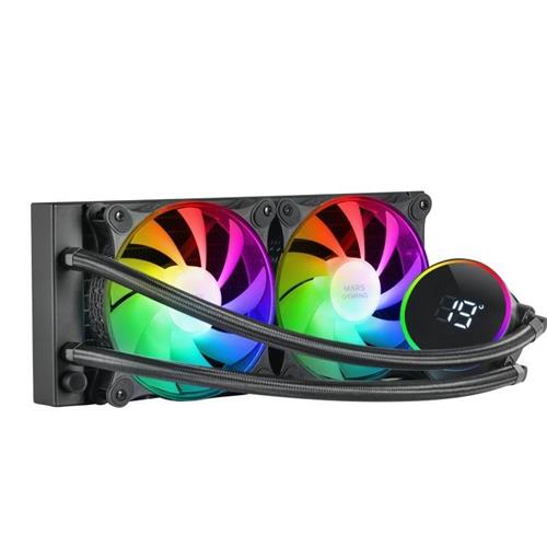 VENTILADOR REFRIGERACION LIQUIDA MARS GAMING MLLCD240 NEGRO
