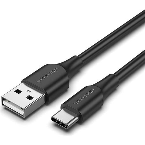 CABLE USB 2.0 MACHO A USB-C  MACHO 1M. NEGRO VENTION  CTHBF