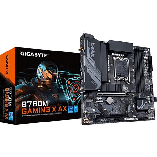 PLACA BASE GIGABYTE B760M GAMING X AX MICROATX DDR5 SOCKET 1700