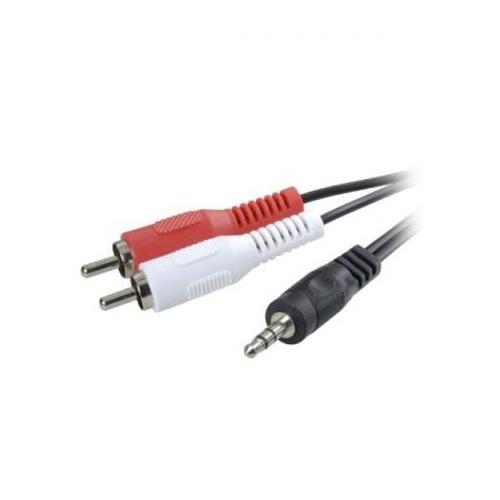 CABLE JACK 3.5MM A 2 RCA 2M. 3GO CA101