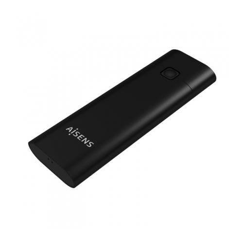 CAJA EXTERNA SSD M.2 NVME AISENS ASM2-020B NEGRO USB 3.1